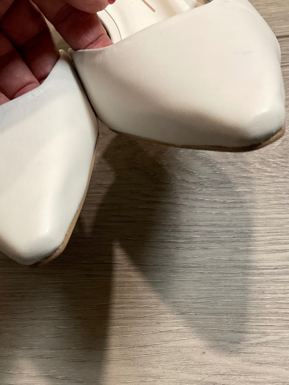 DOLCE VITA Odela Slingback Heels in White Leather Size 8 NEW - Picture 5 of 11